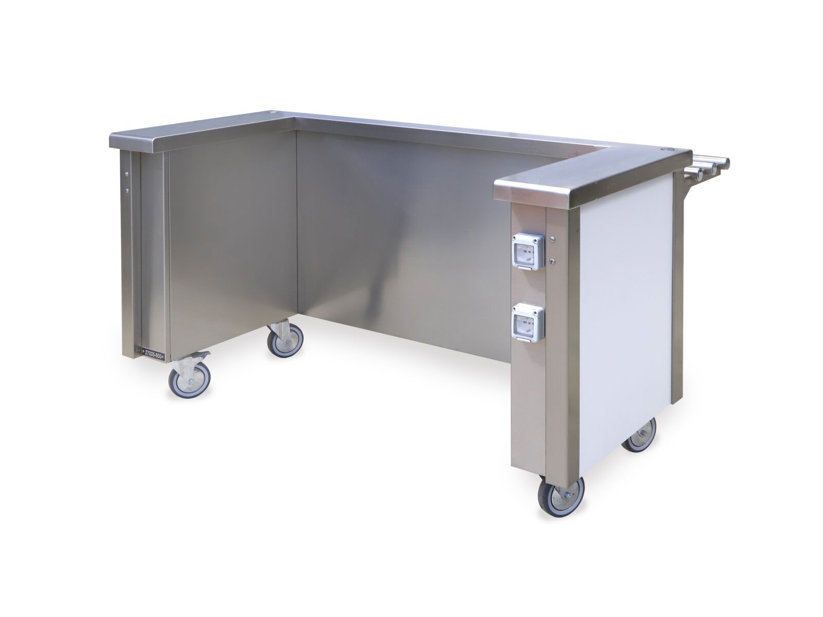 Serving counter for 2x plate dispenser