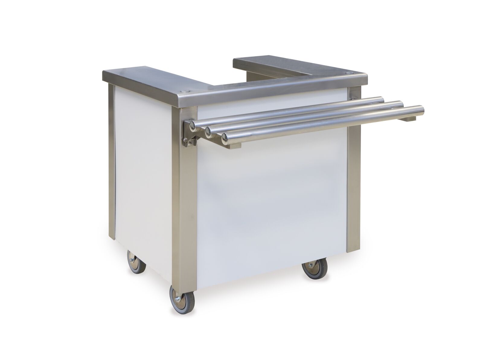 Service counter for plate dispenser, single