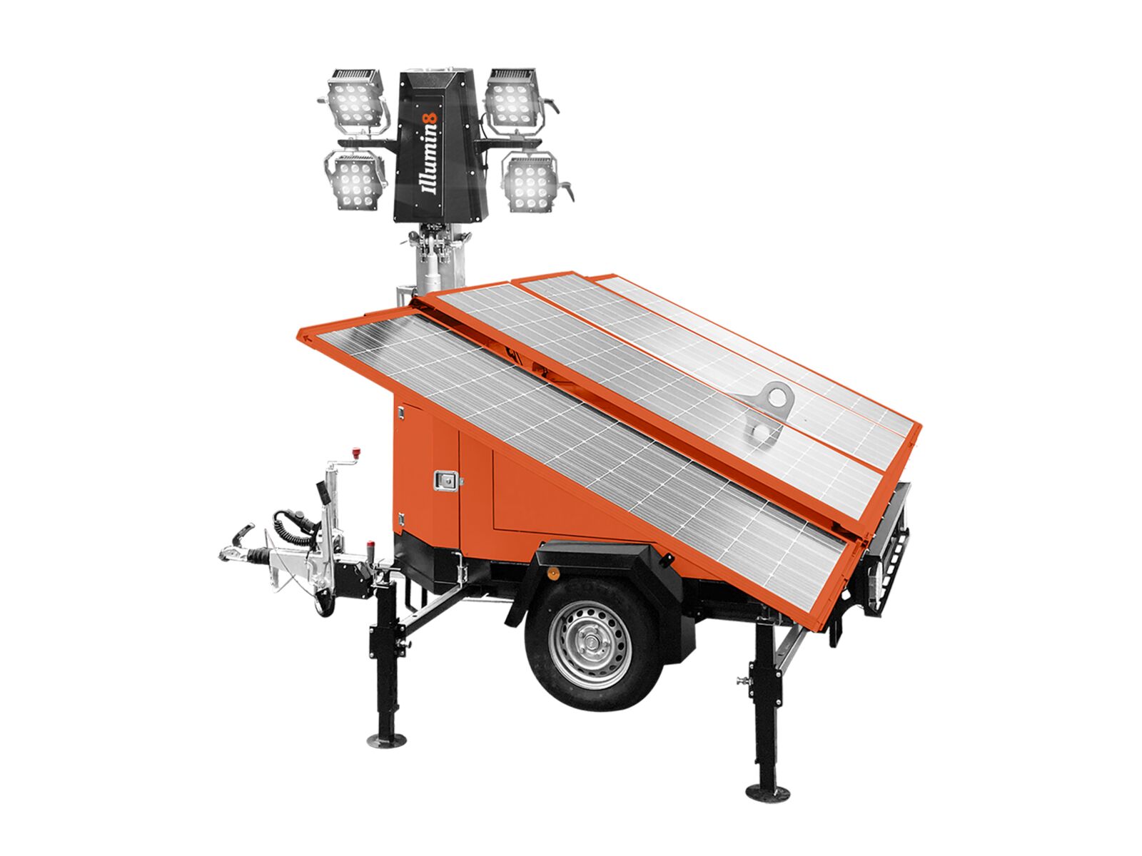 Mobile LED lighting tower ECO8 Solar pro