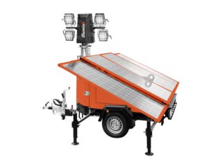 Mobile LED lighting tower ECO8 Solar pro