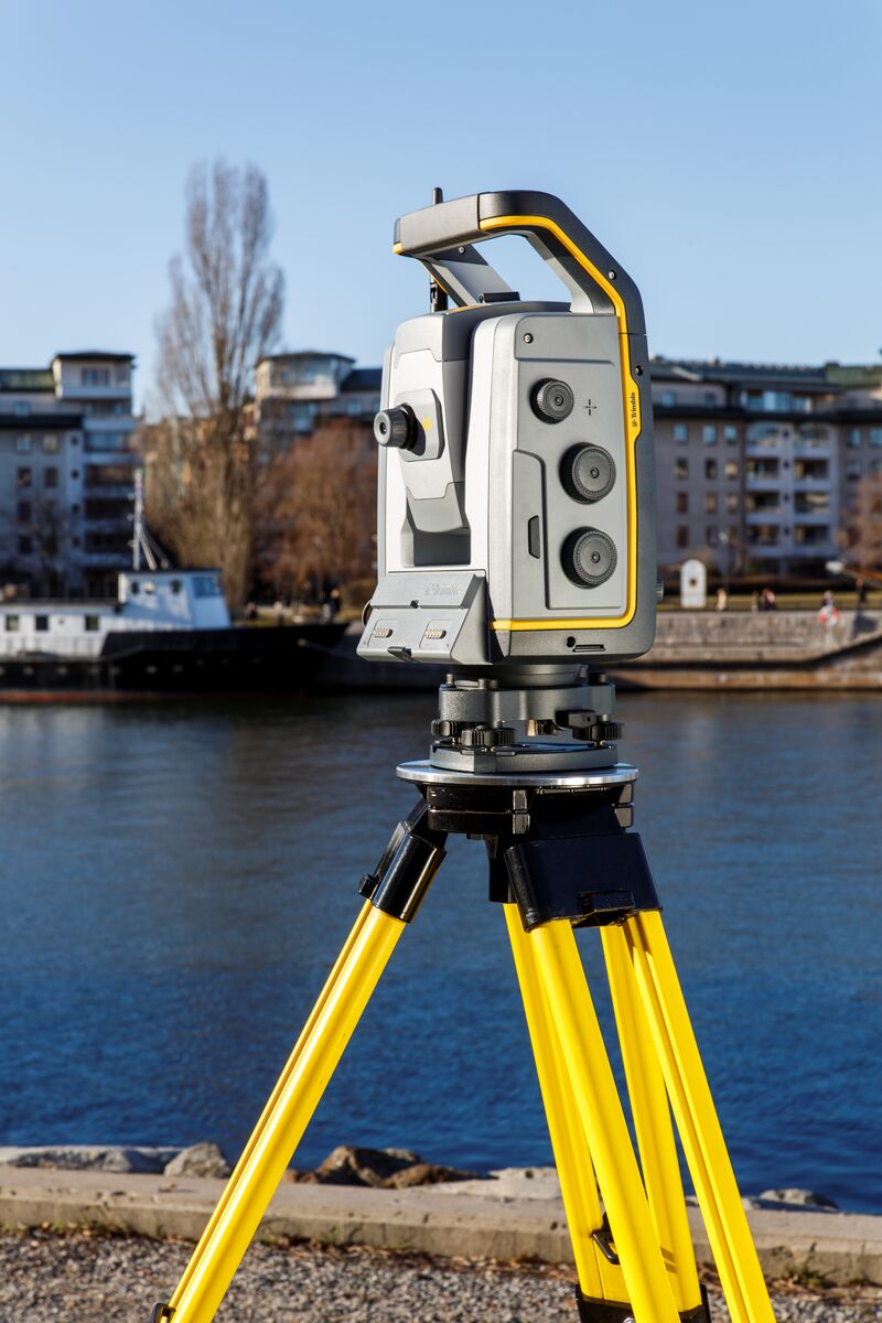 Trimble robotic total station - surveying