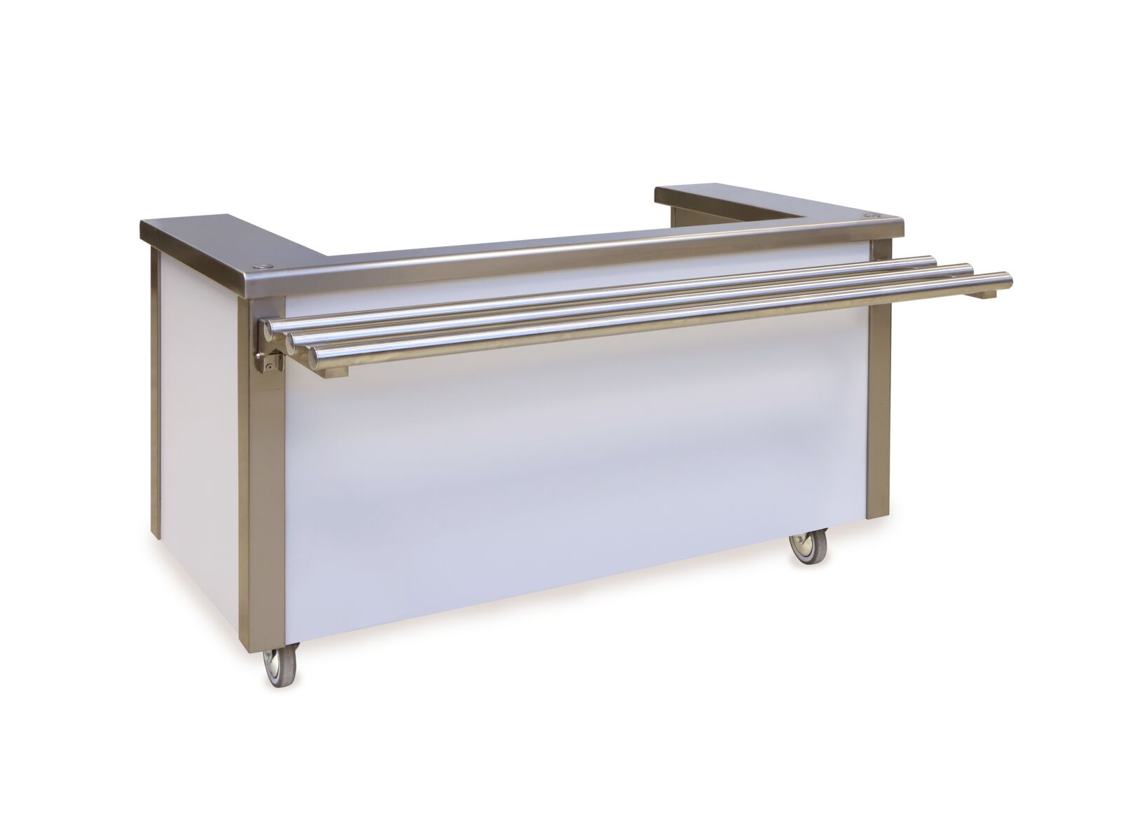 Serving counter for 2x plate dispenser