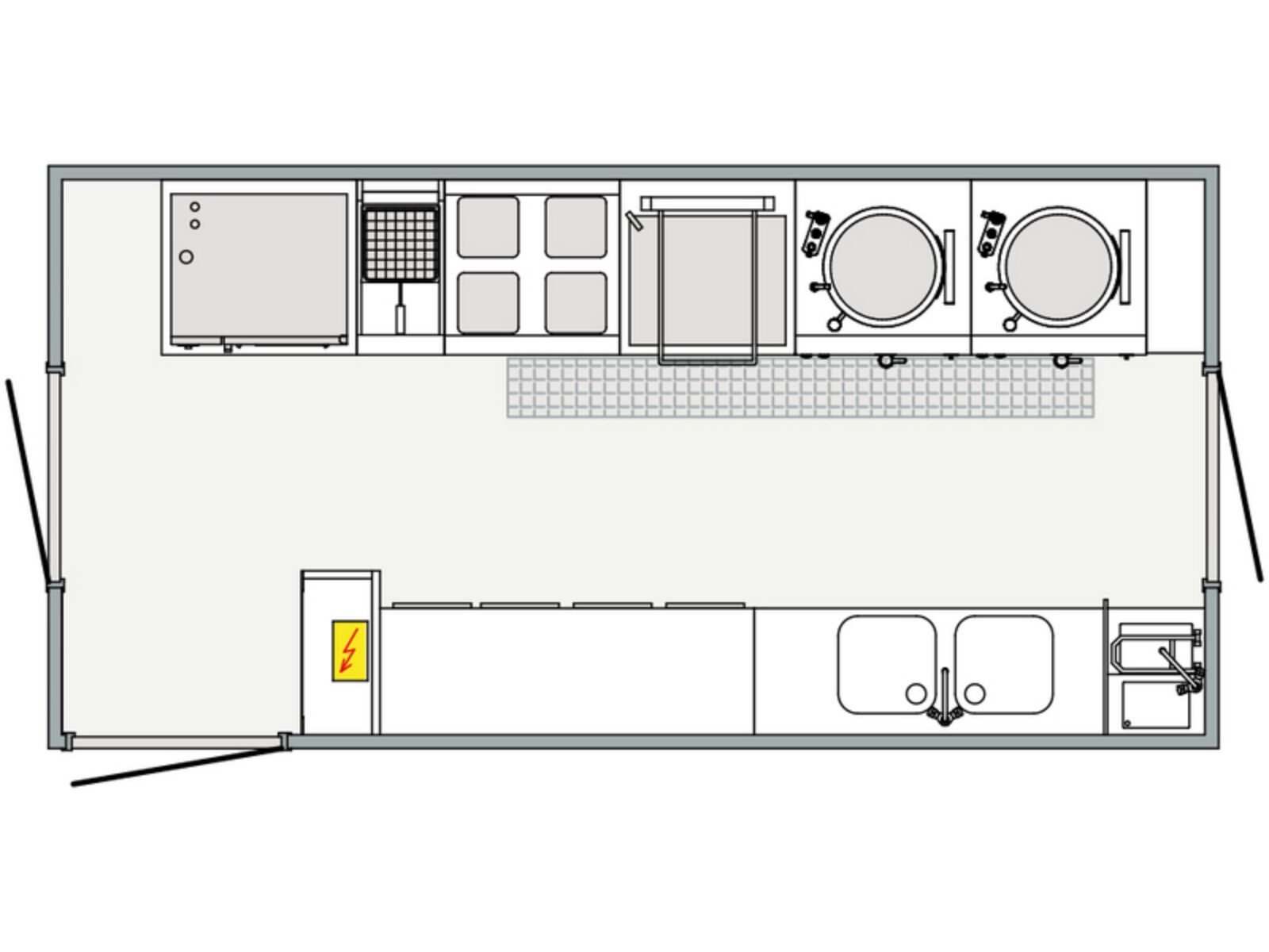 Production kitchen 6m