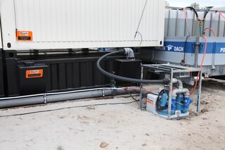 Wastewater pump for sanitary unit