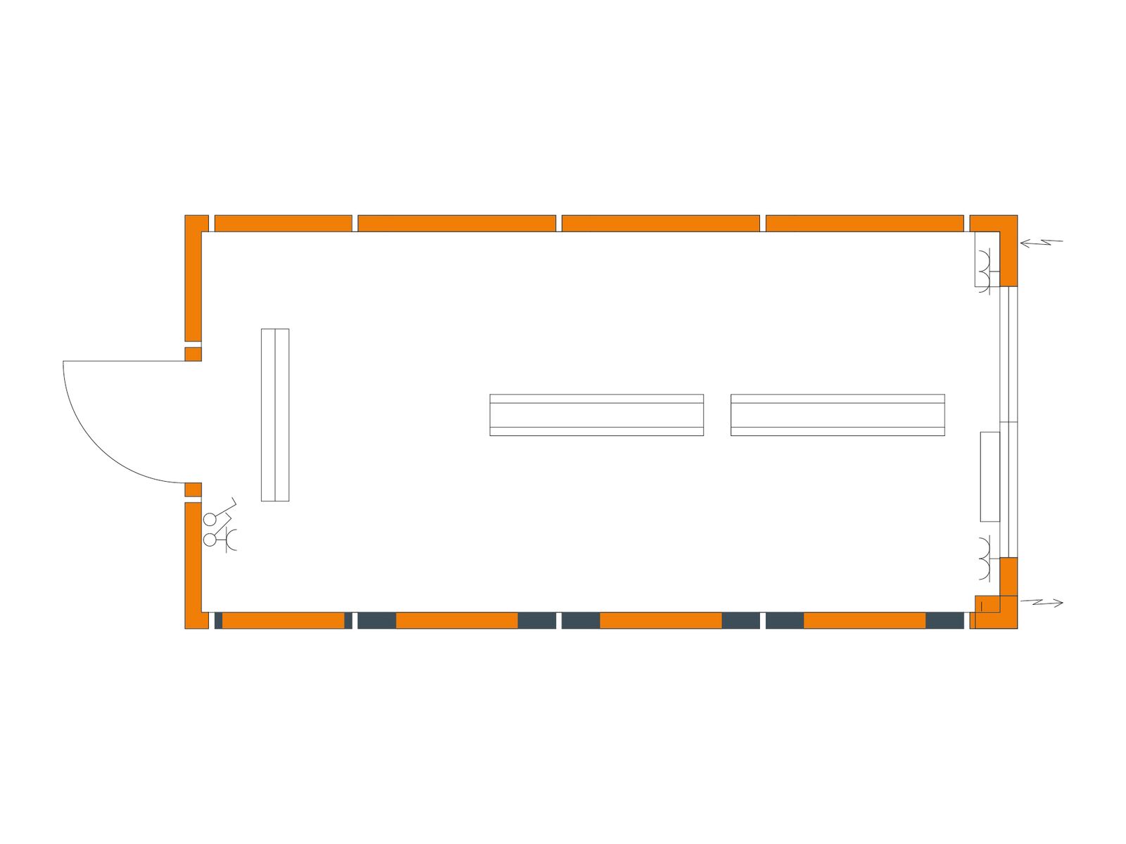 Unité modulaire 6 mètres